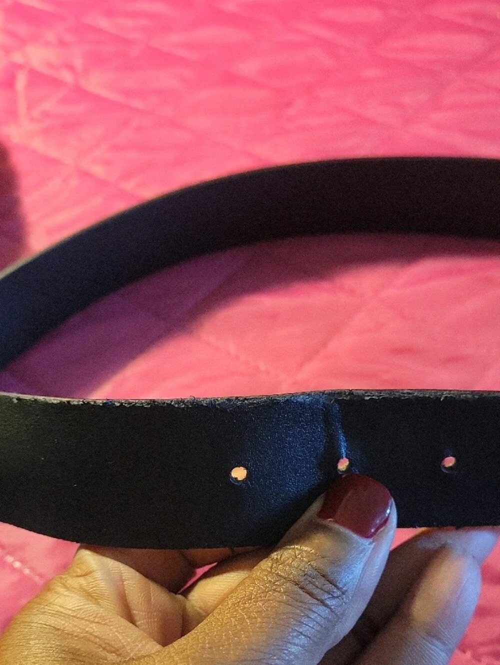 Eloquii Black Leather Women's Belt with Multicolor Jeweled Buckle 50